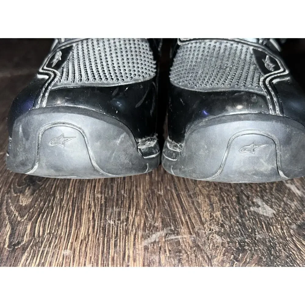Alpinestars Youth Tech 3s Kids Motocross Dirt Bike Boots Kids Size 4 Black